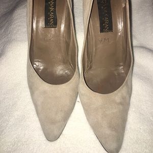 True Taupe Suede 2” heels